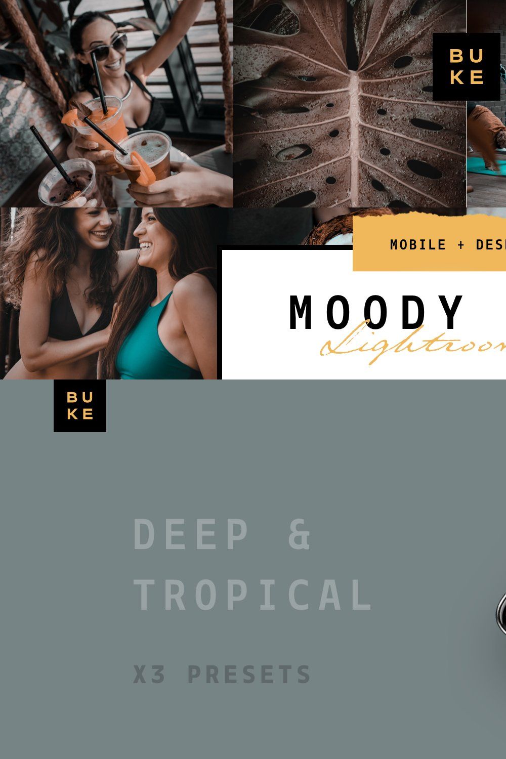 MOODY BALI TRAVEL LIGHTROOM PRESETS pinterest preview image.