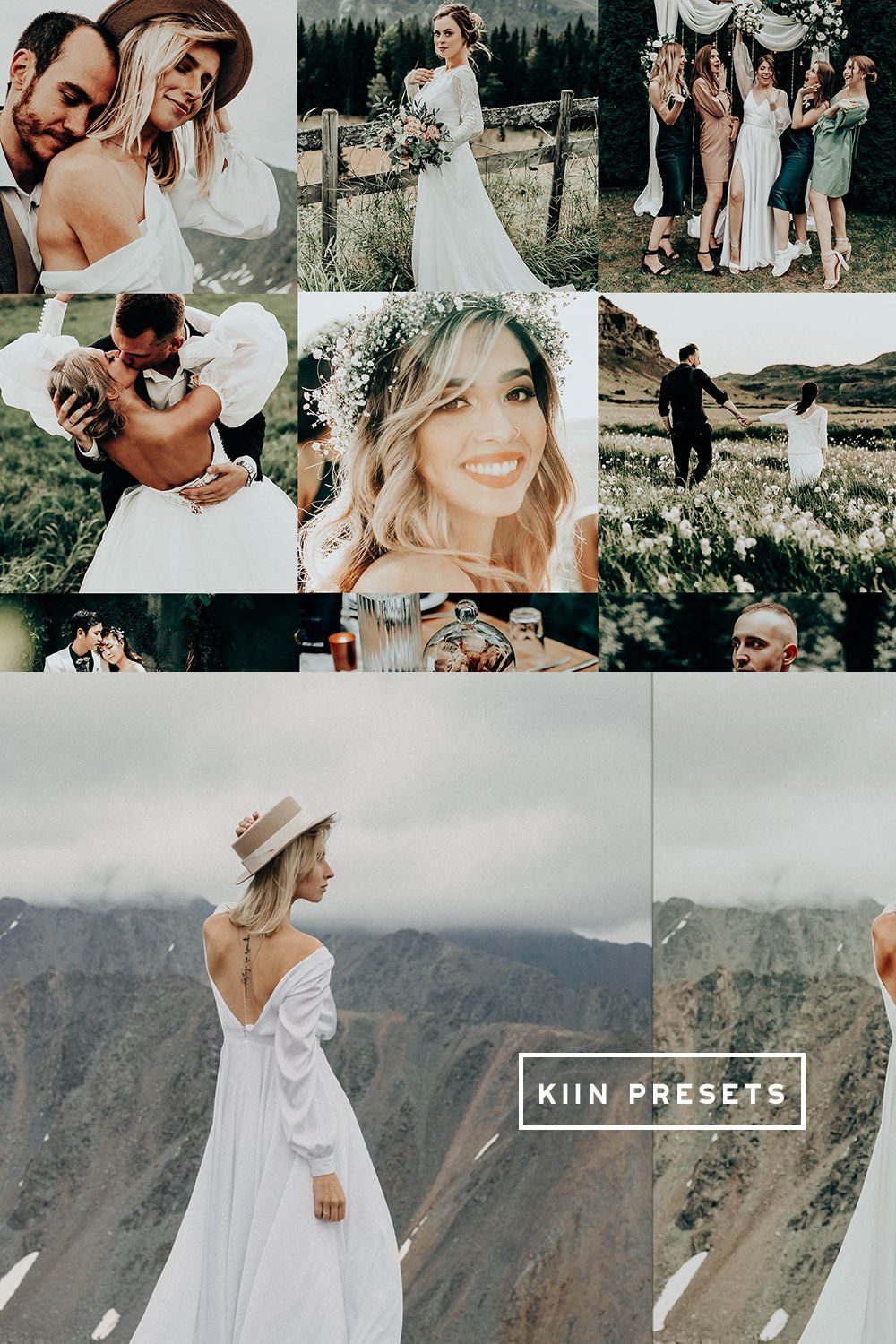 MOODY FOREST WEDDING MOBILE PRESETS pinterest preview image.