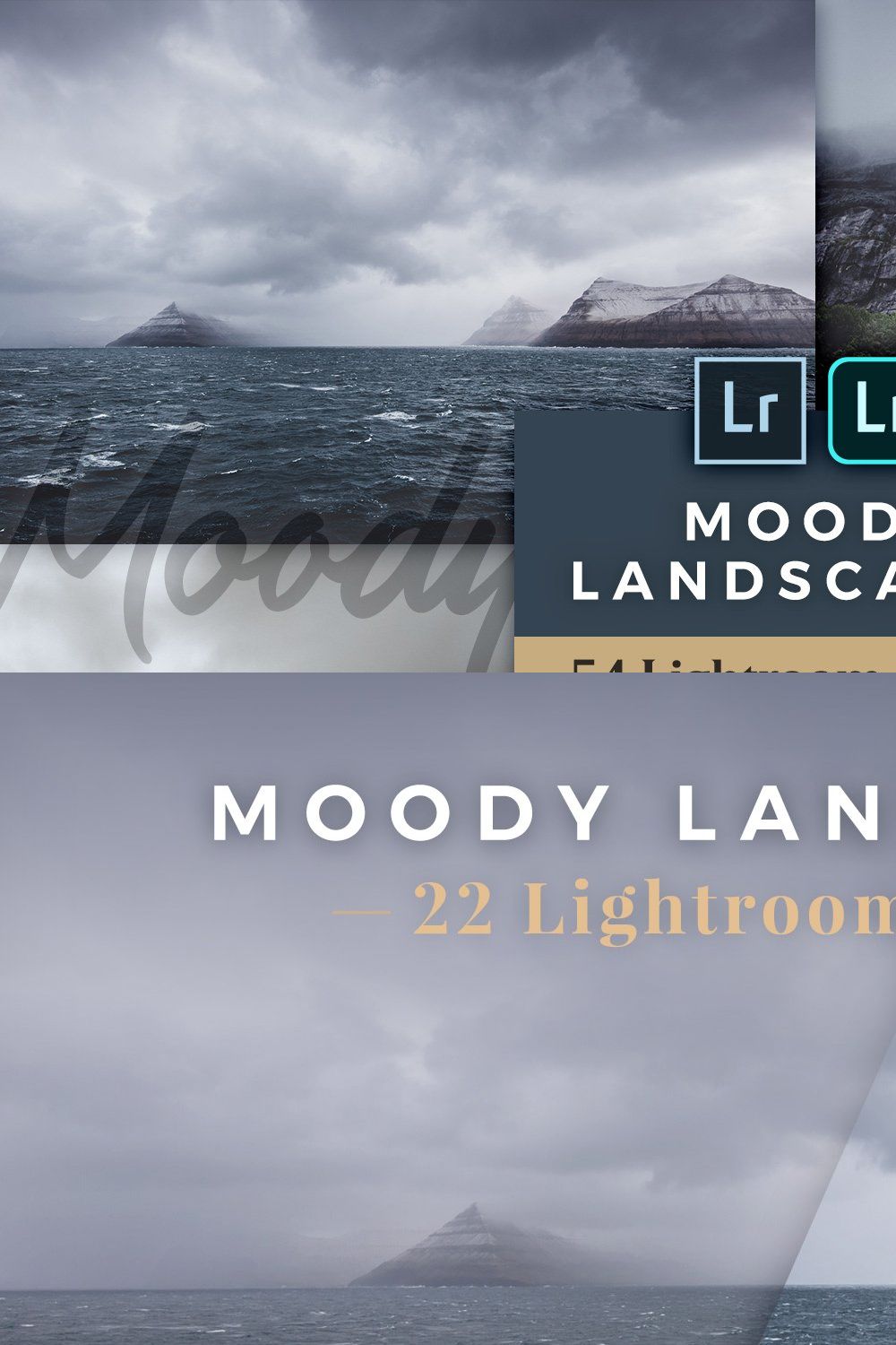 Moody Lightroom Presets - Landscapes pinterest preview image.