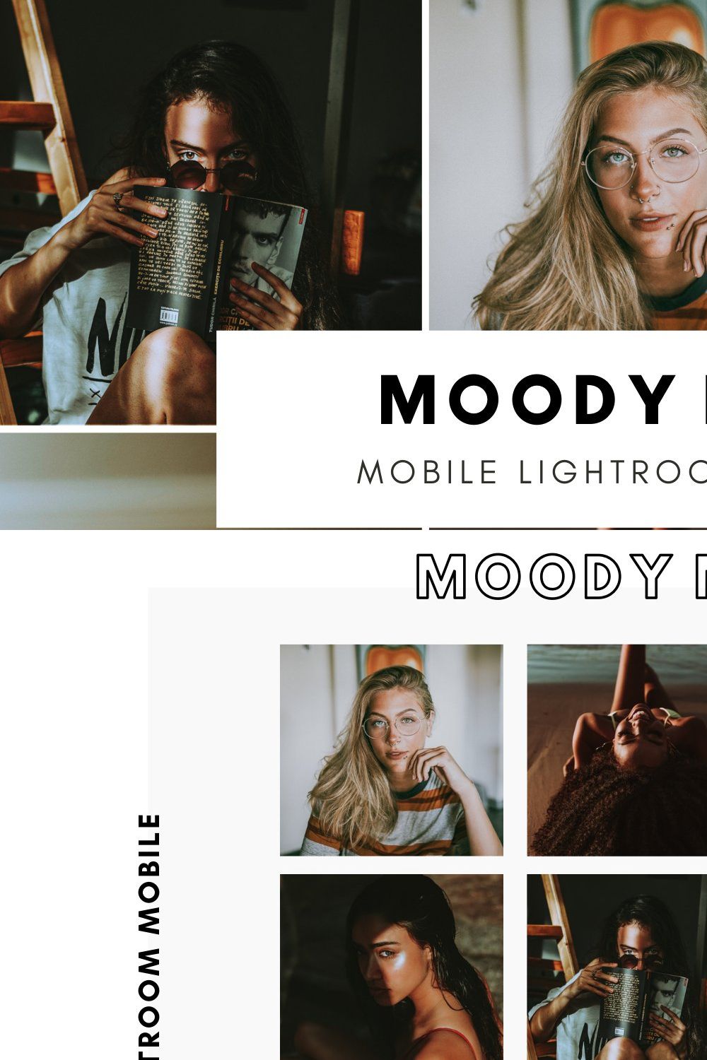 Moody Muse Mobile Lightroom Presets pinterest preview image.