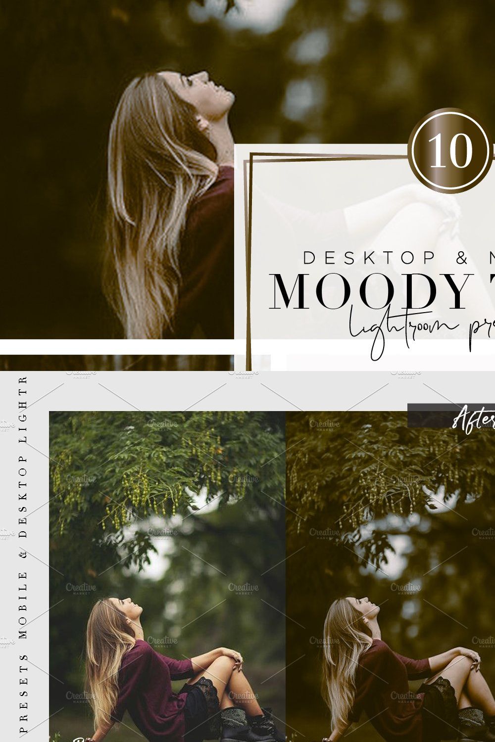 MOODY TALE - Lightroom Presets pinterest preview image.