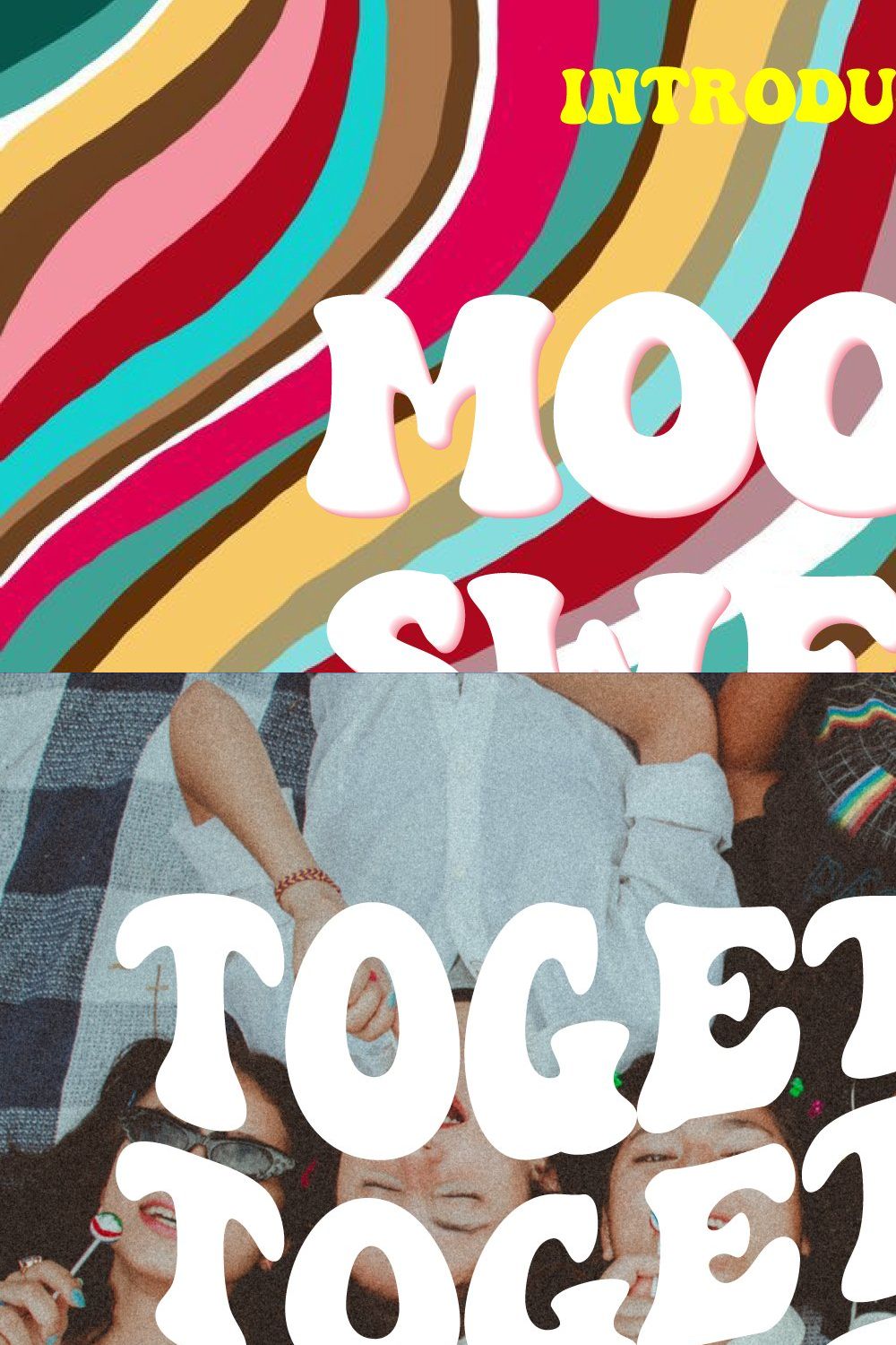 Moodysweet - Display Font pinterest preview image.