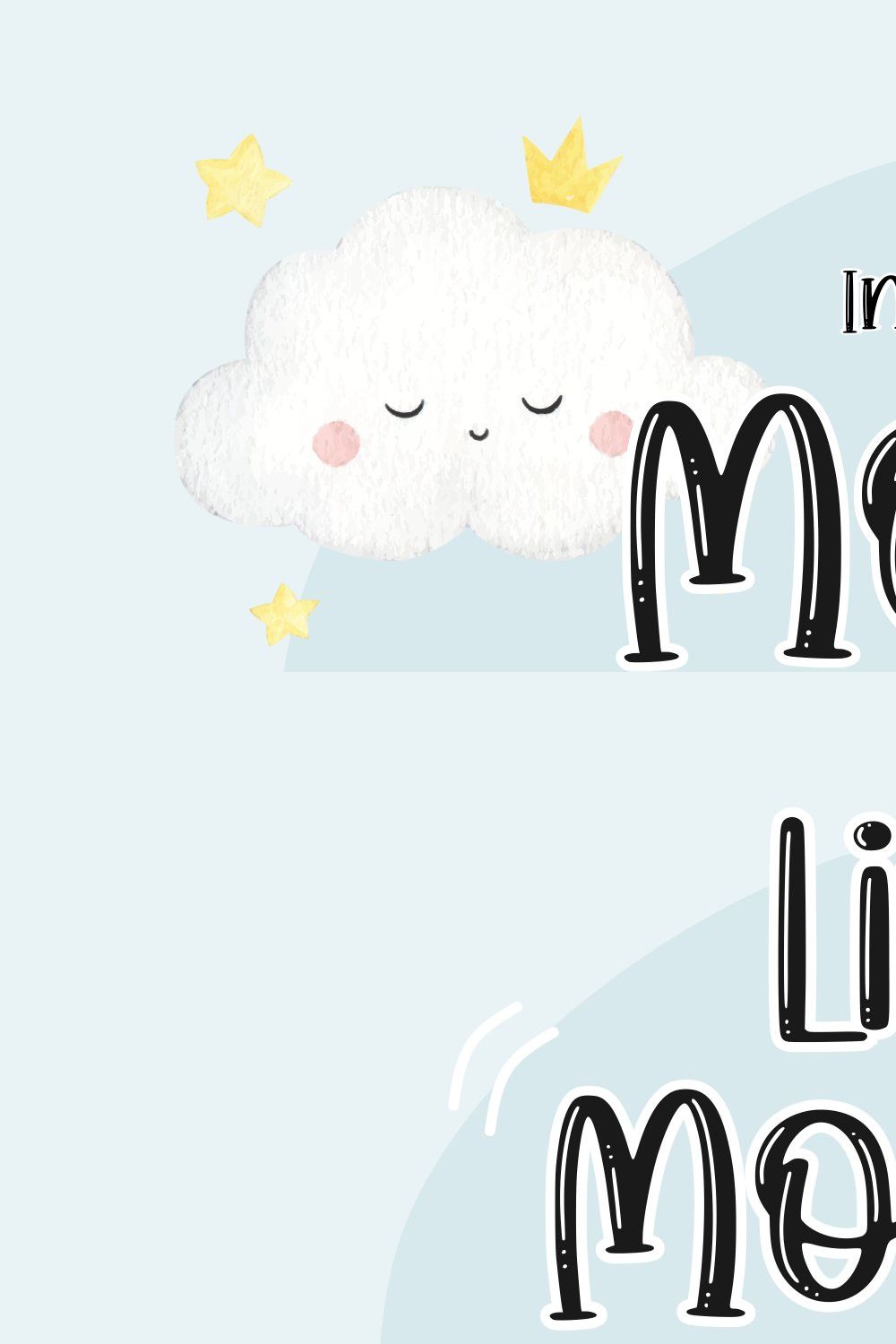 Moon Charming Font pinterest preview image.