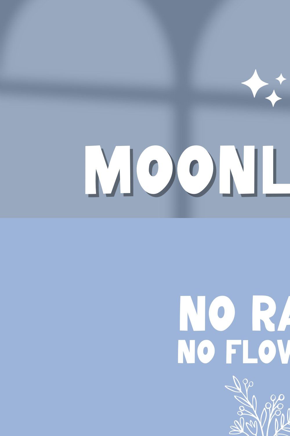 Moonlight Bold Font pinterest preview image.