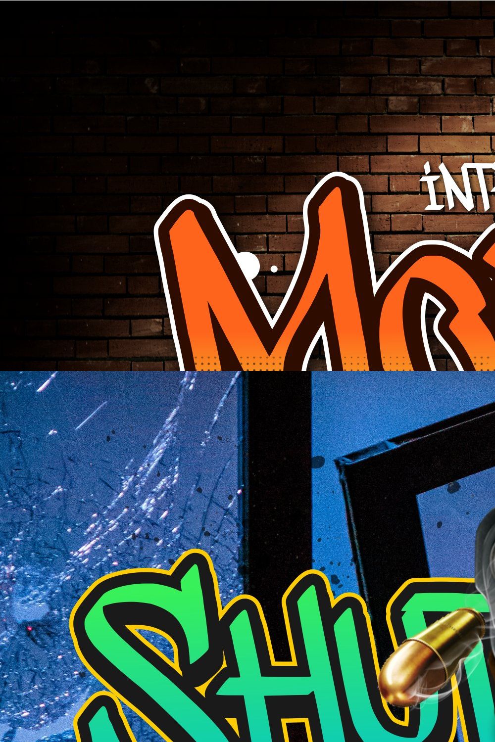 Morfem A Graffiti Tagging Font pinterest preview image.