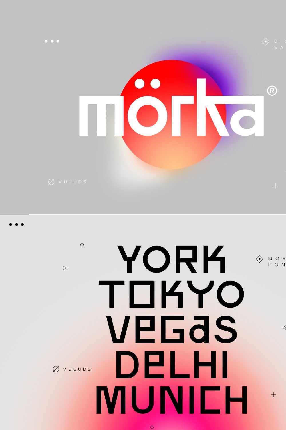 Morka Font pinterest preview image.