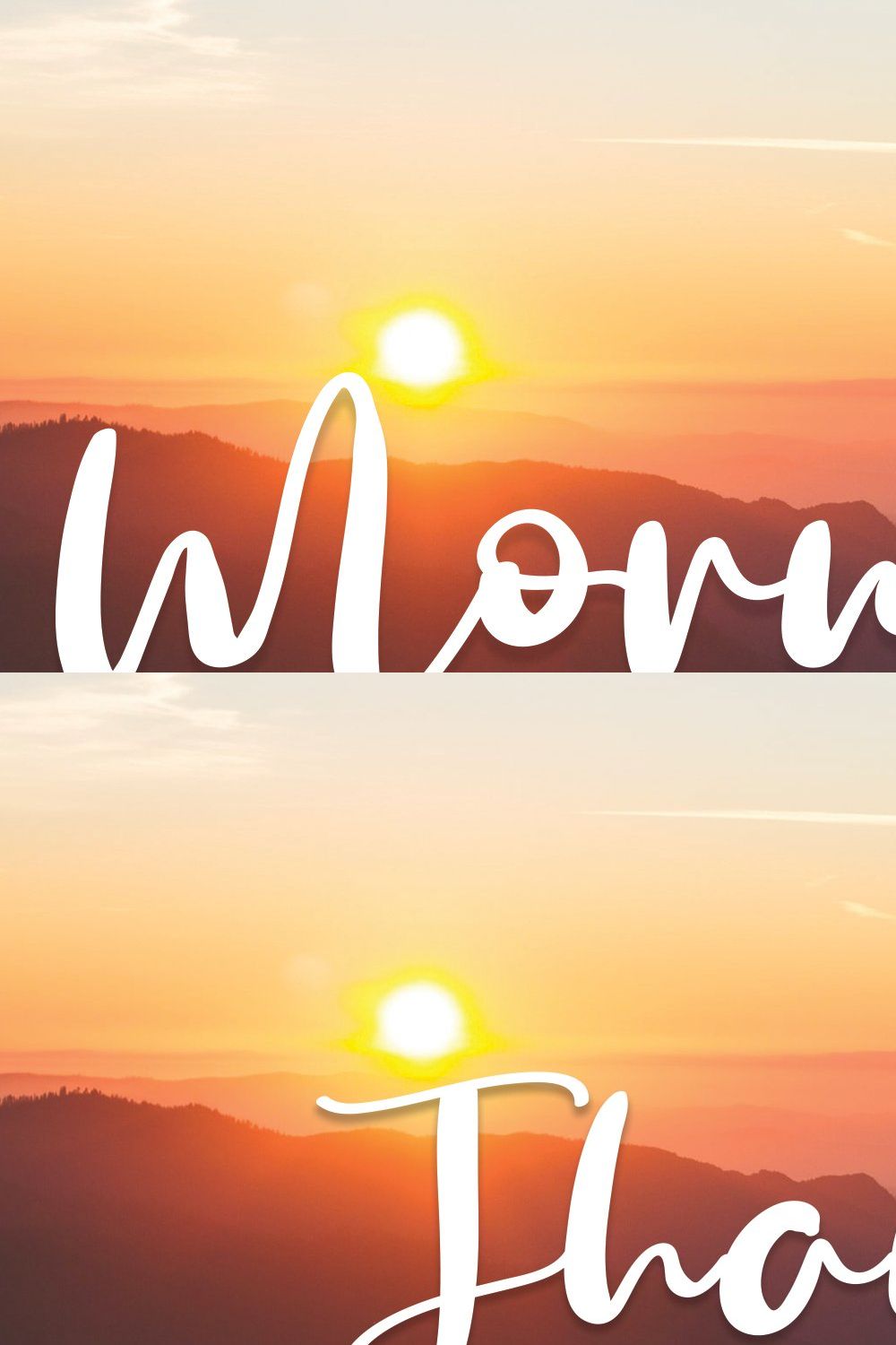 Morning | Script Font pinterest preview image.