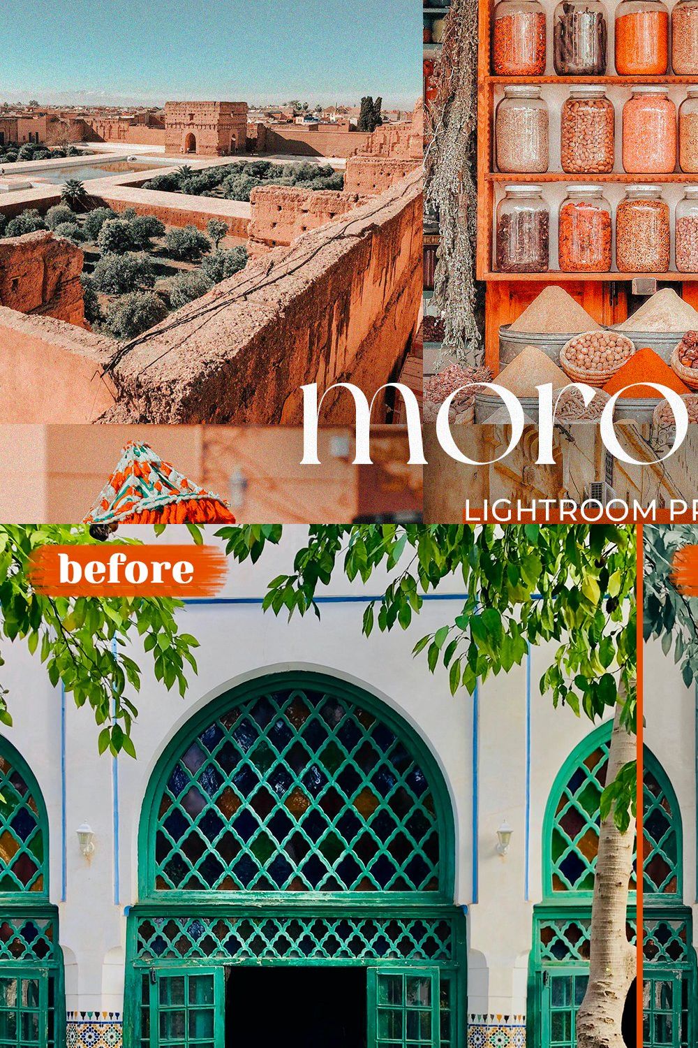 Morocco Lightroom Presets pinterest preview image.