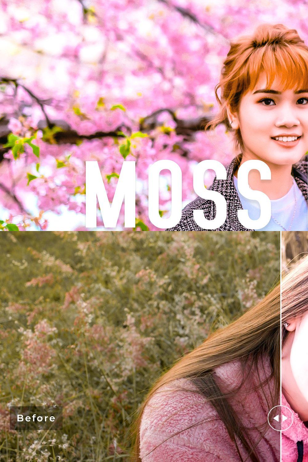 Moss Rose Pro Lightroom Presets pinterest preview image.