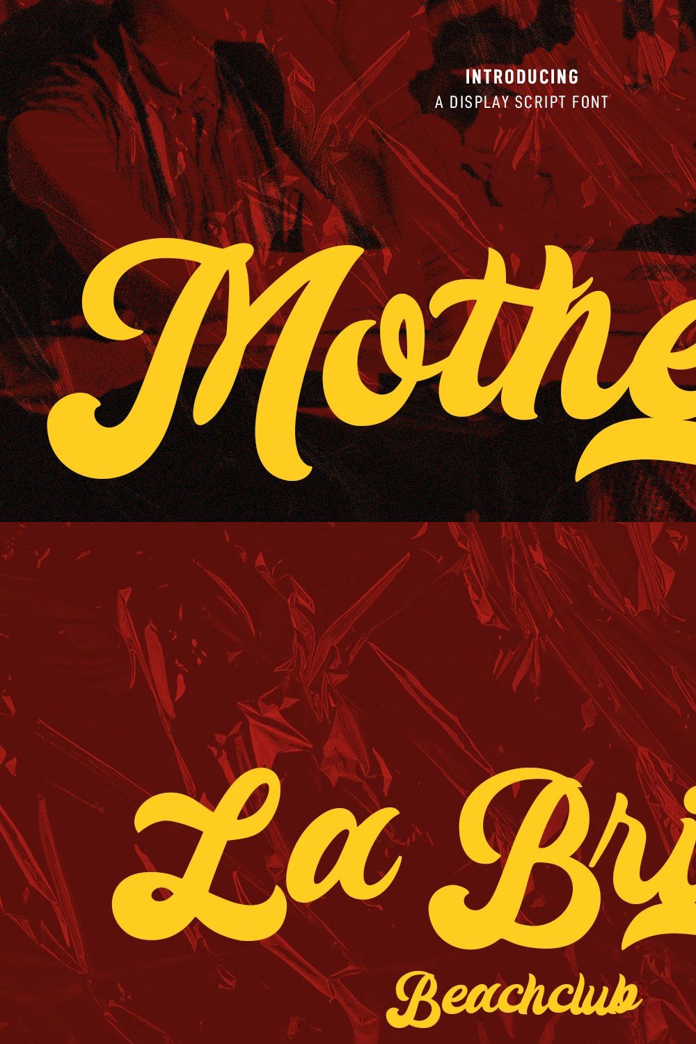 Mothela Display Script pinterest preview image.