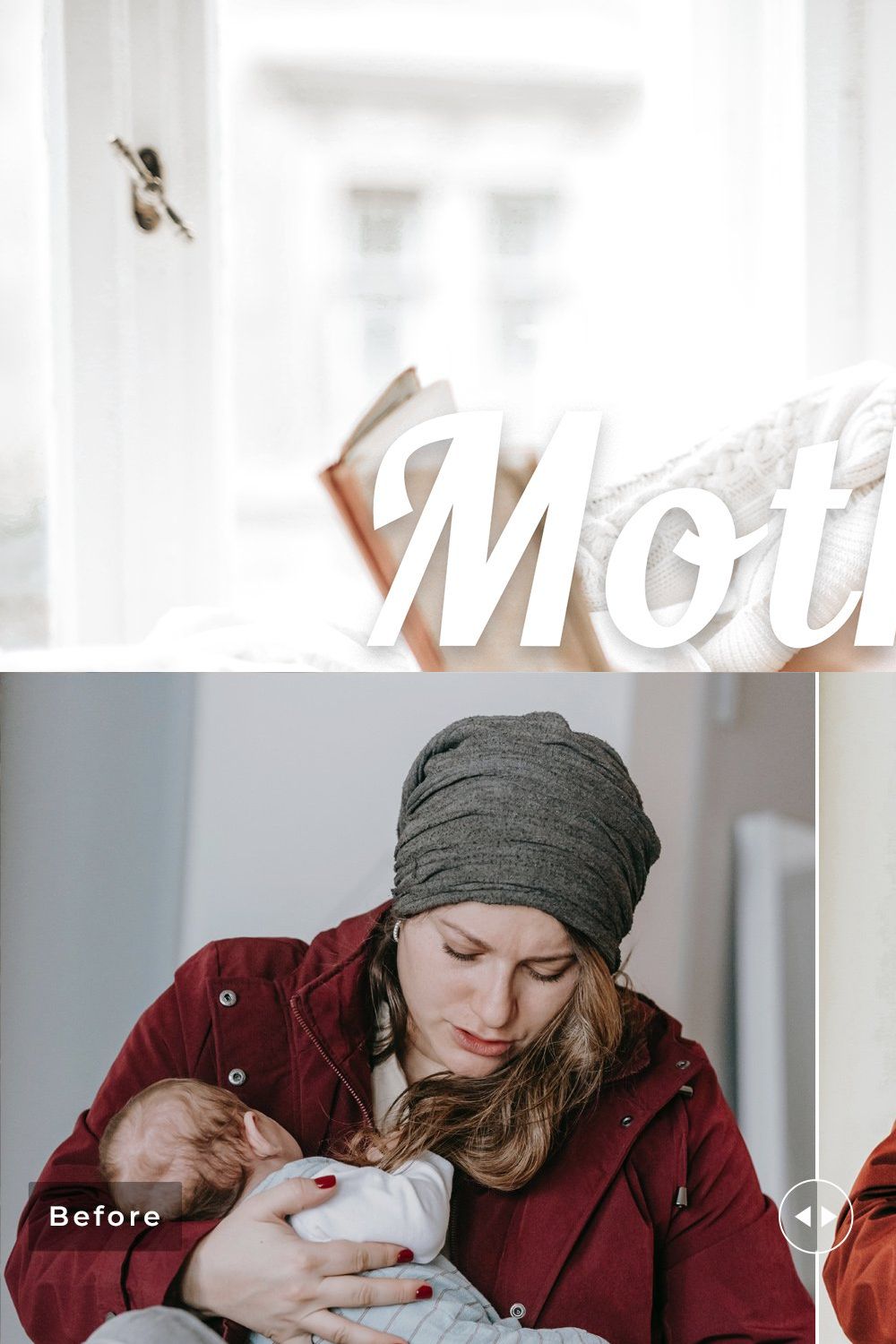 Mother Pro Lightroom Presets pinterest preview image.