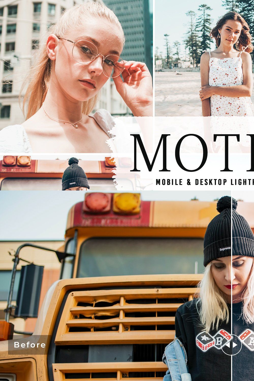 Motion Pro Lightroom Presets pinterest preview image.