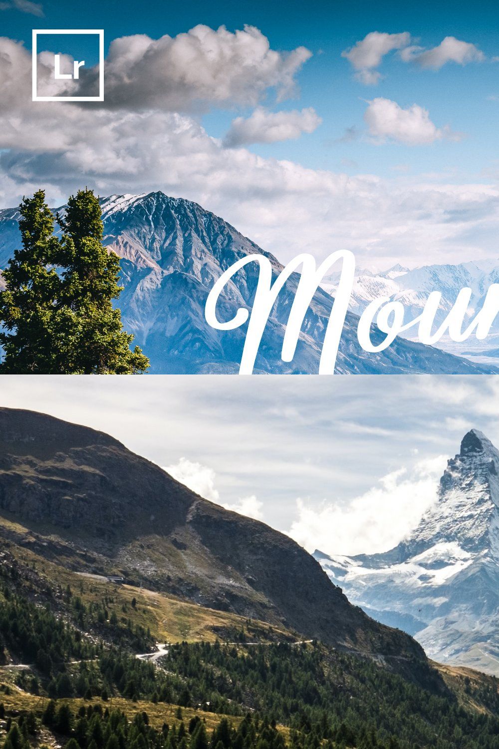 Mountain Life Lightroom Presets pinterest preview image.