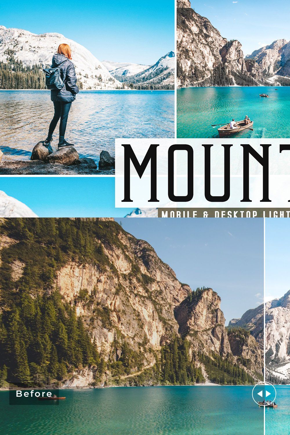 Mountain Pro Lightroom Presets pinterest preview image.