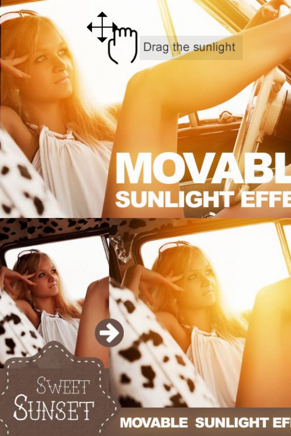 Movable Sunlight Effect pinterest preview image.