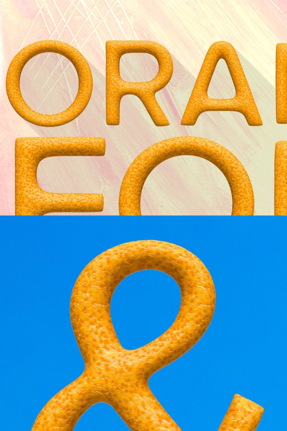 Ms Orange Opentype SVG Font and PNGs pinterest preview image.