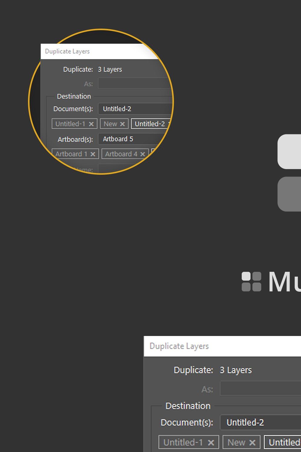 MultiDup - Batch Duplication in PS pinterest preview image.