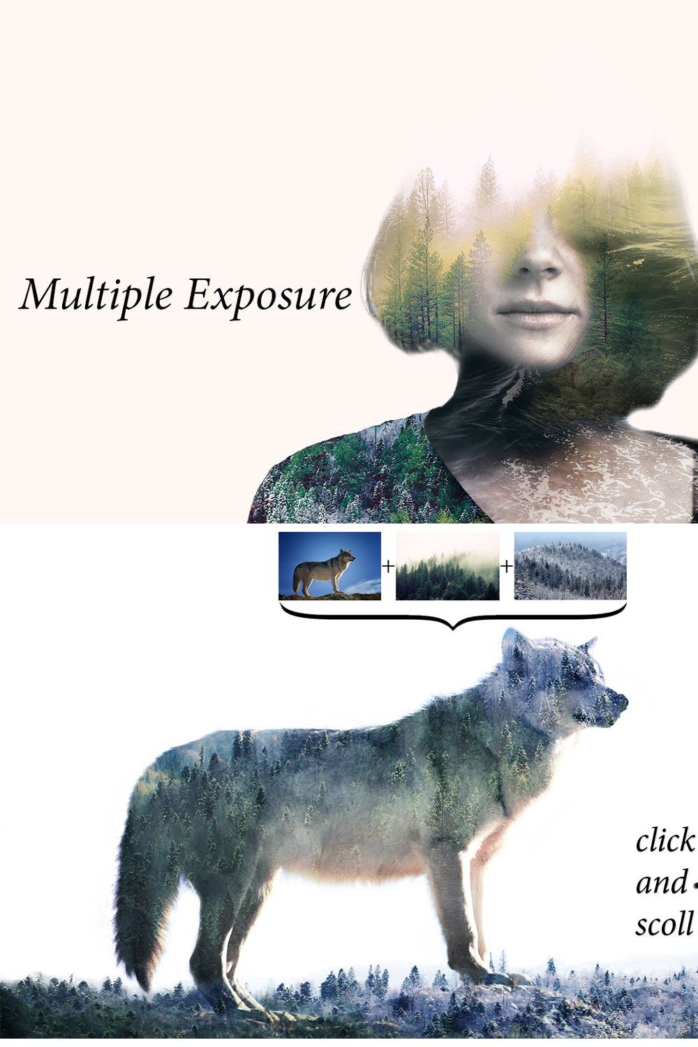 Multiple Exposure pinterest preview image.