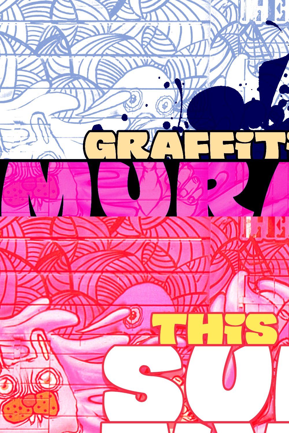 Murality – 5 Cool Graffiti Typefaces pinterest preview image.