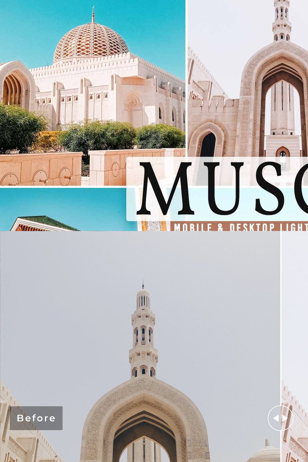 Muscat Pro Lightroom Presets pinterest preview image.