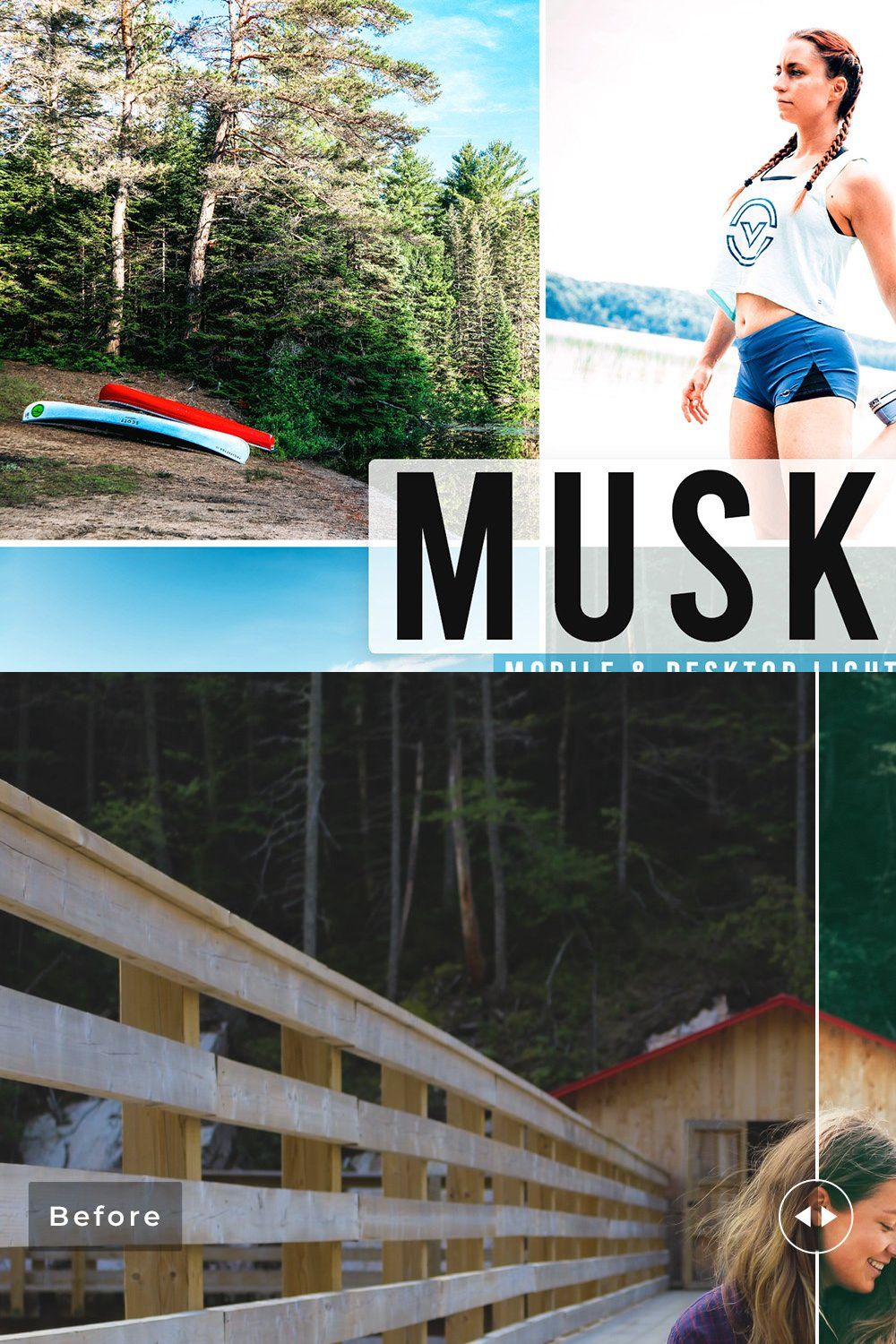 Muskoka Pro Lightroom Presets pinterest preview image.