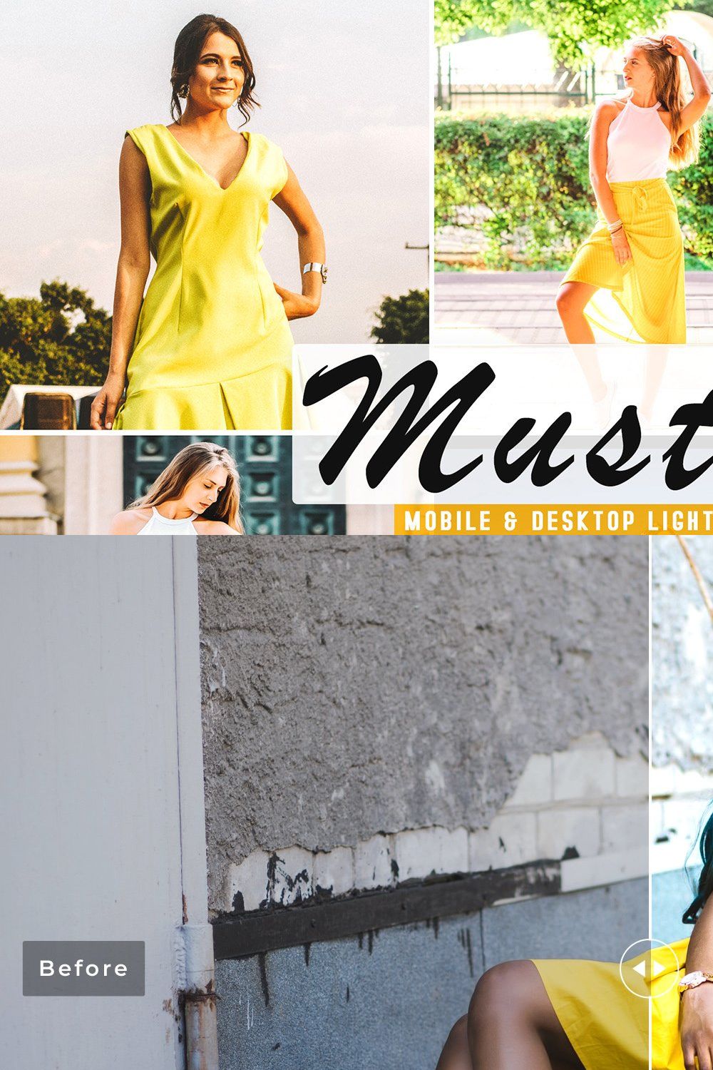 Mustard Pro Lightroom Presets pinterest preview image.