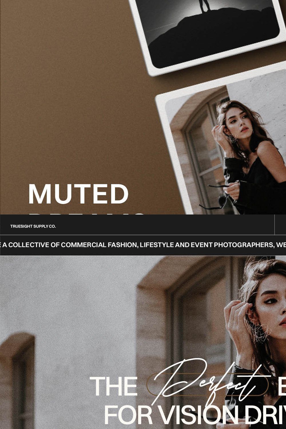 Muted Dreams - Lightroom Presets pinterest preview image.