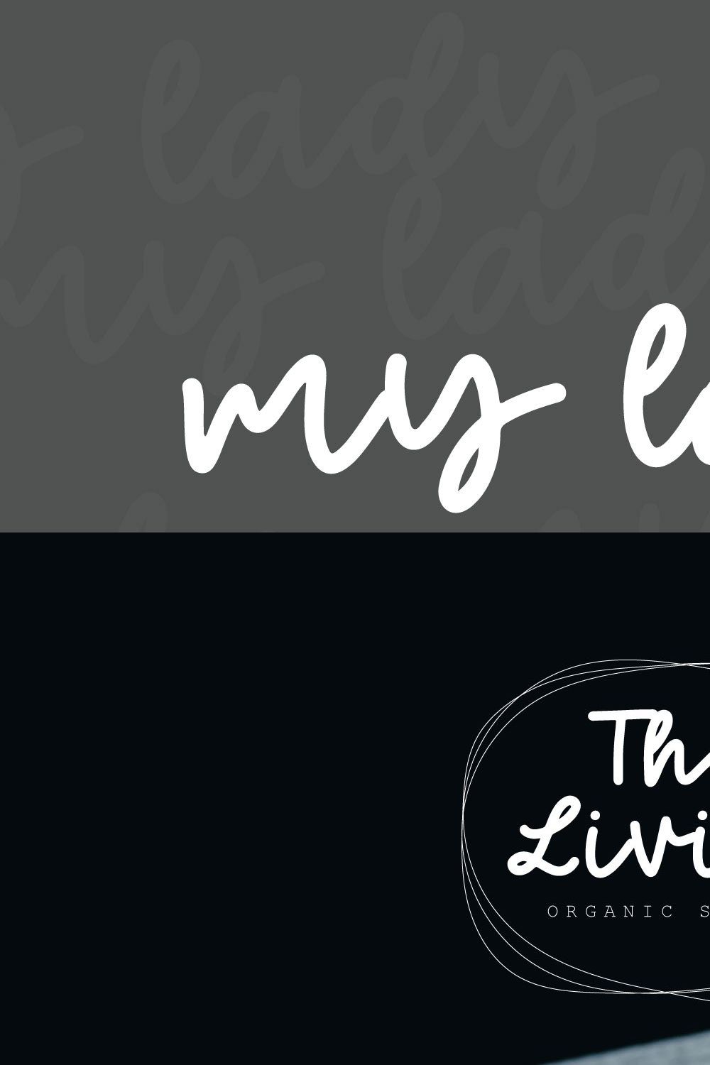 My Lady | Handwritten Font pinterest preview image.