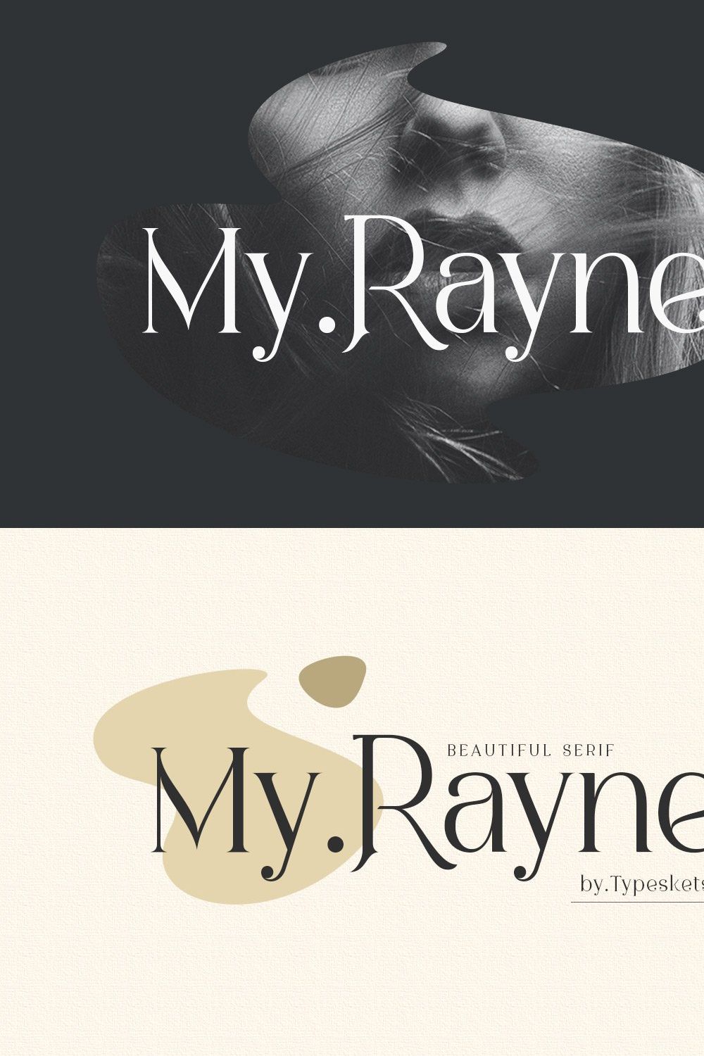 My Rayne - Stylish Serif Font pinterest preview image.