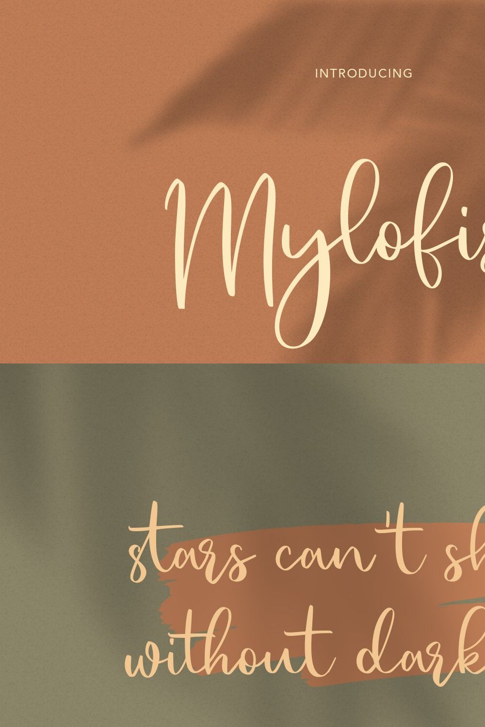 Mylofist Handwritten Script Font pinterest preview image.