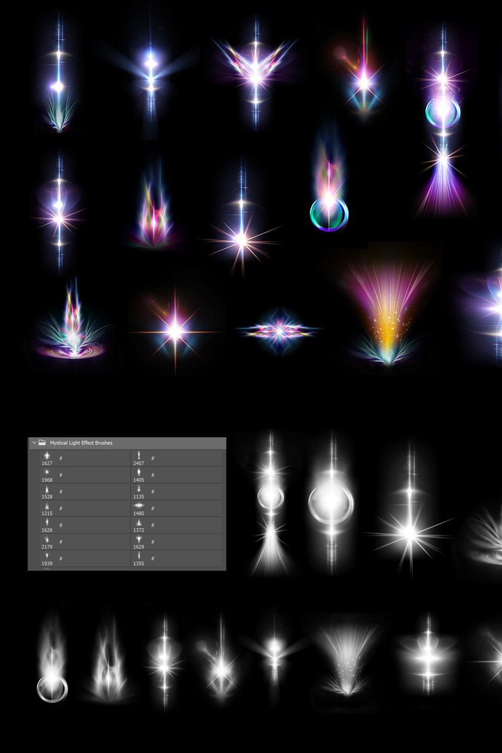 Mystical Light Effects pinterest preview image.