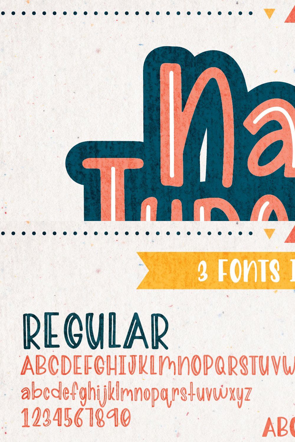 Nacho Type - Stackable Font Family pinterest preview image.