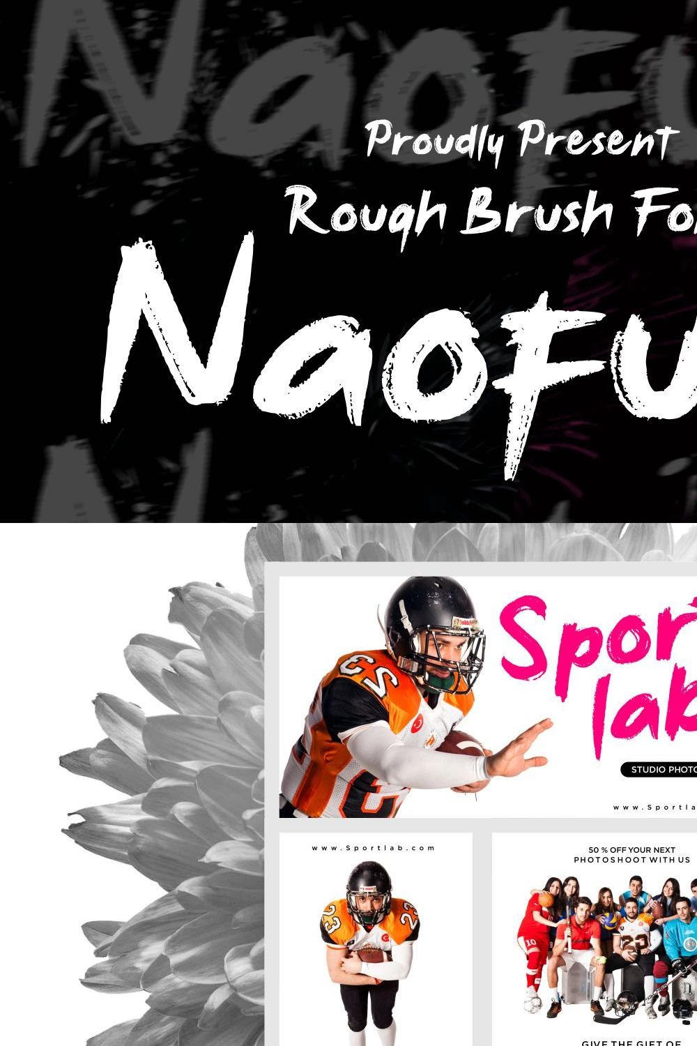 Naoufumi Font pinterest preview image.