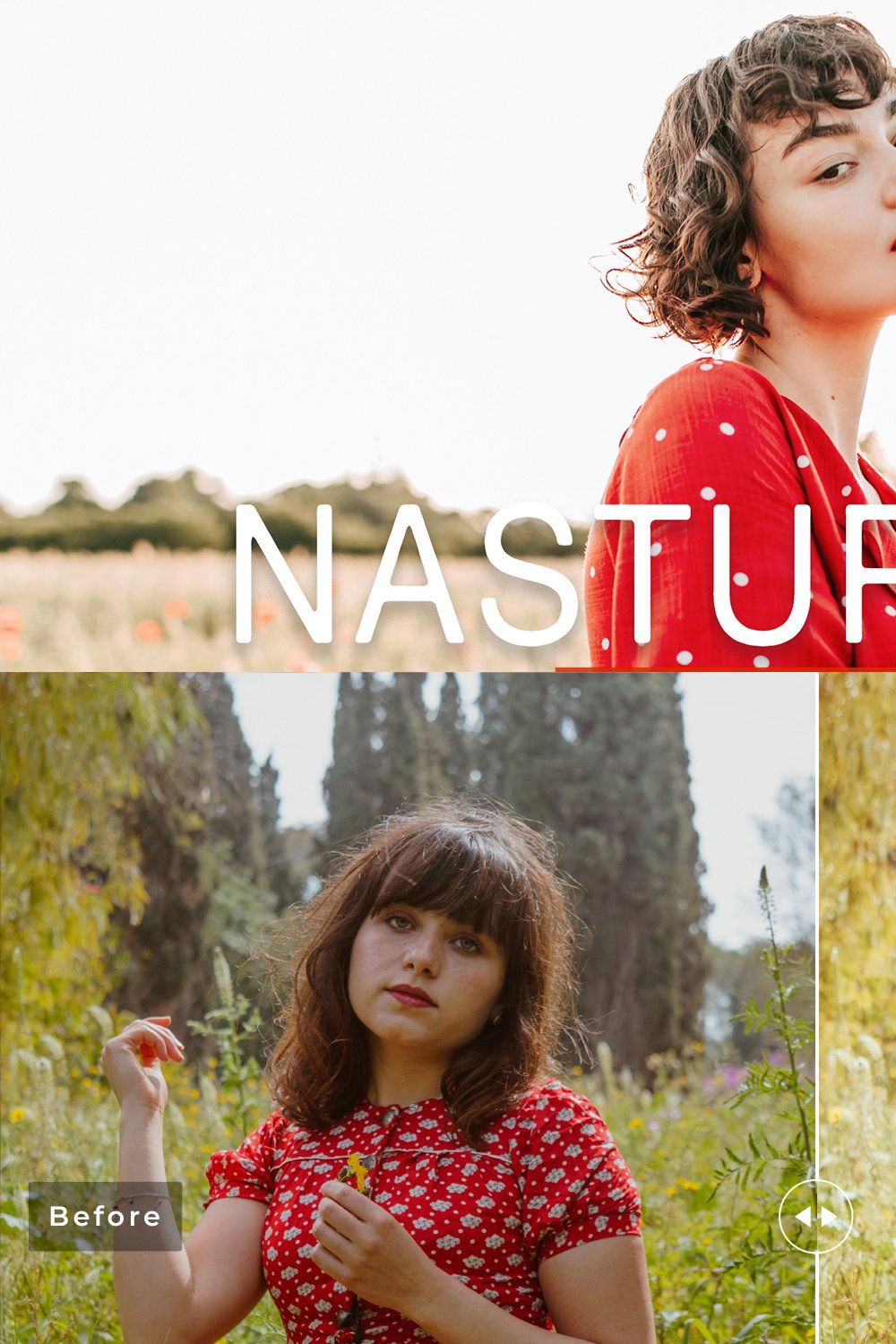 Nasturtium Pro Lightroom Presets pinterest preview image.