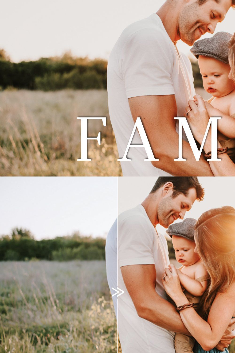Natural Outdoor Family Presets pinterest preview image.