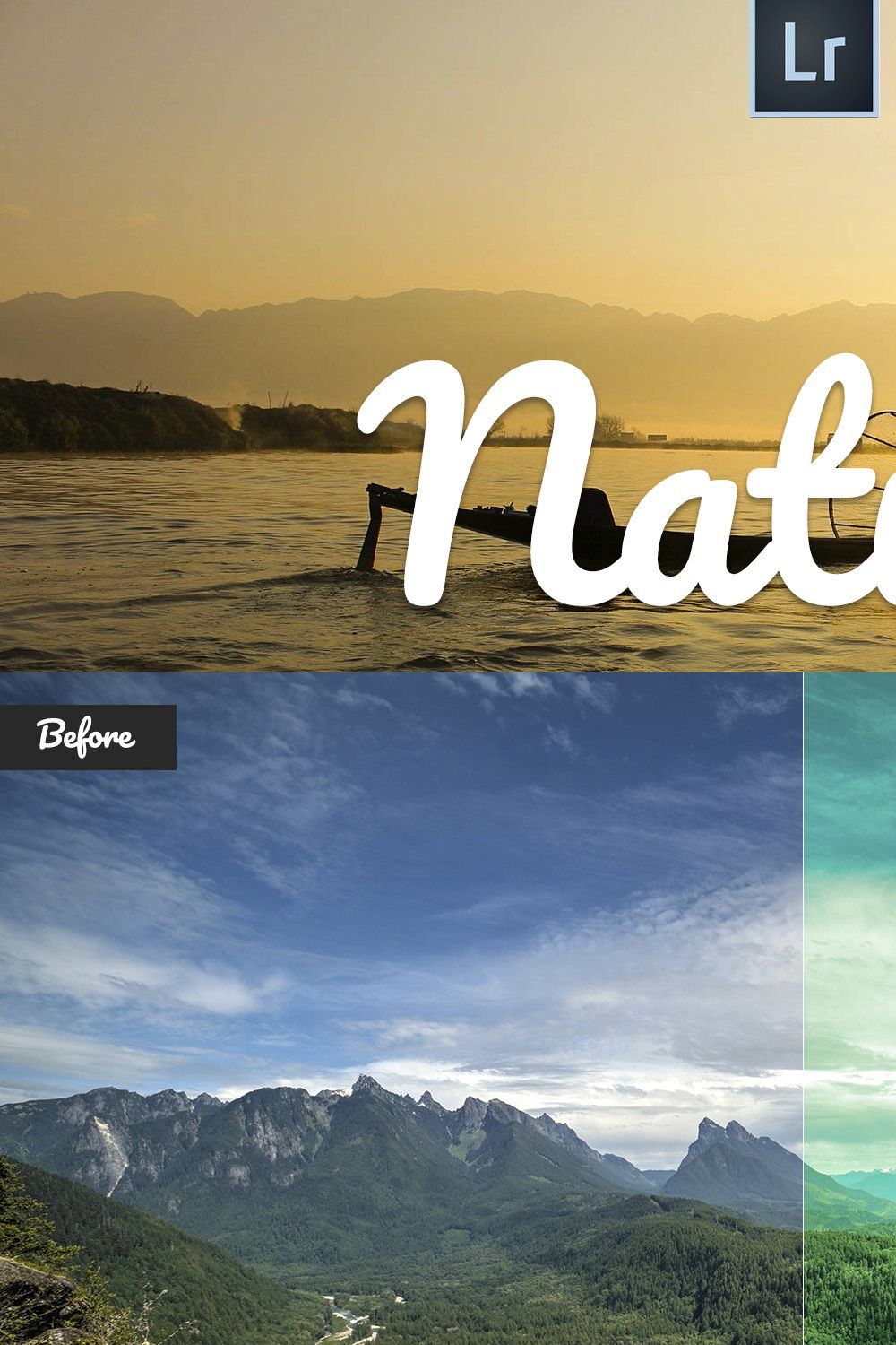 Nature Lightroom Presets pinterest preview image.