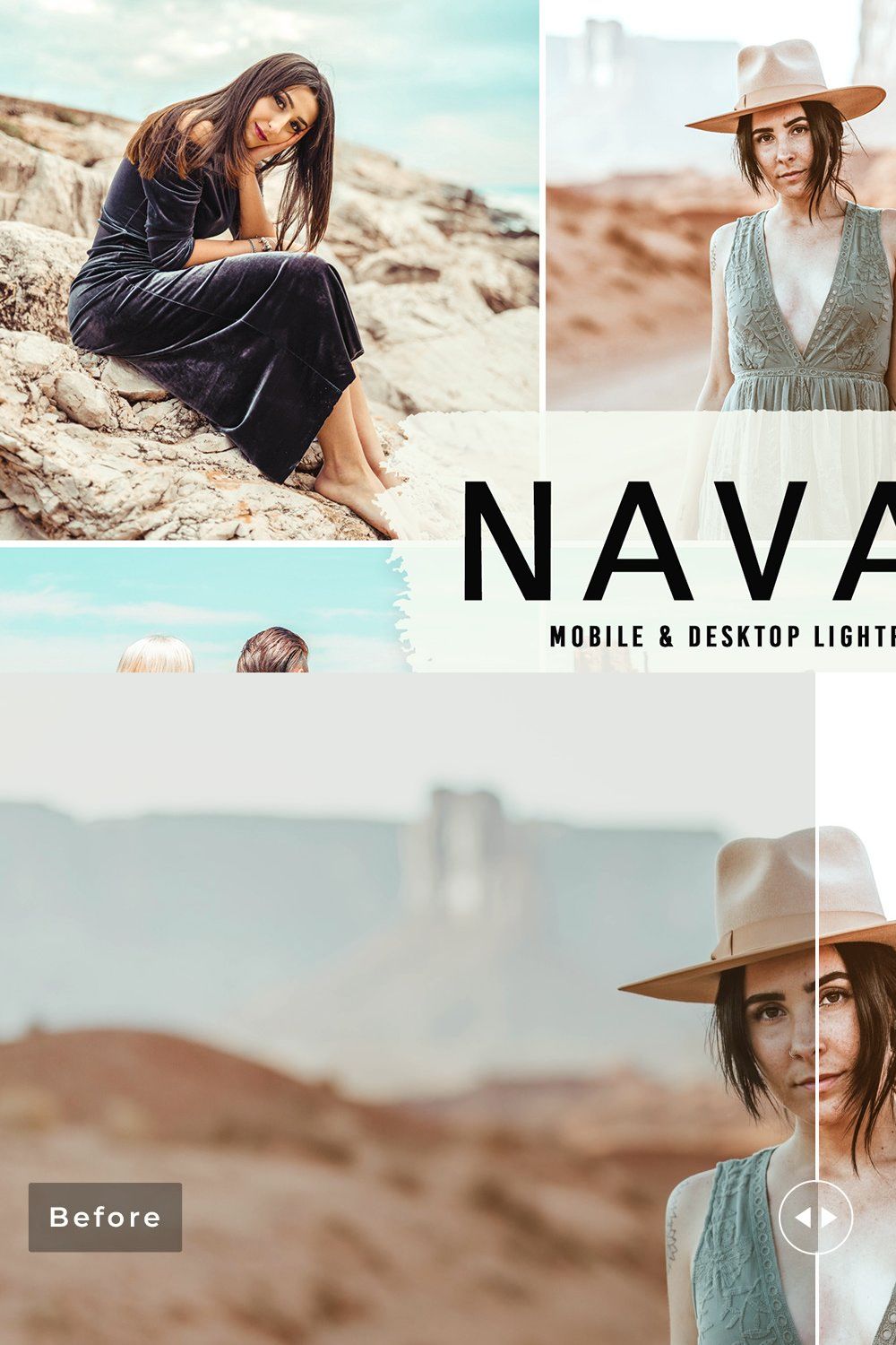 Navajo Pro Lightroom Presets pinterest preview image.