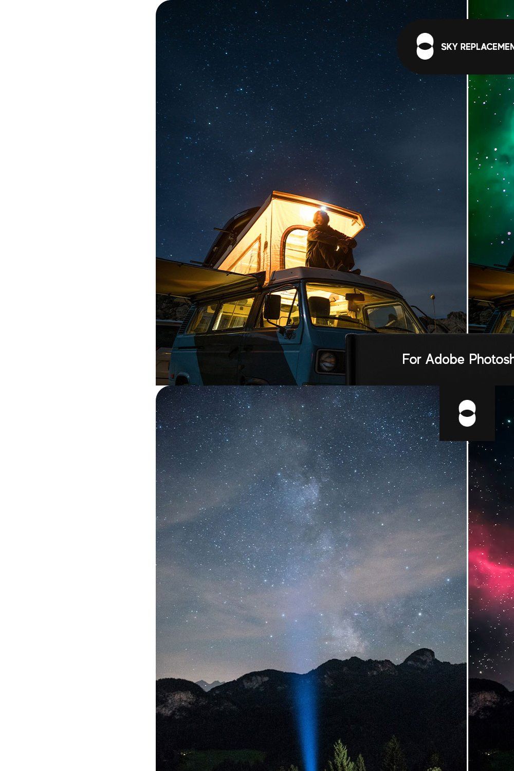 Nebula Sky Replacement Pack pinterest preview image.