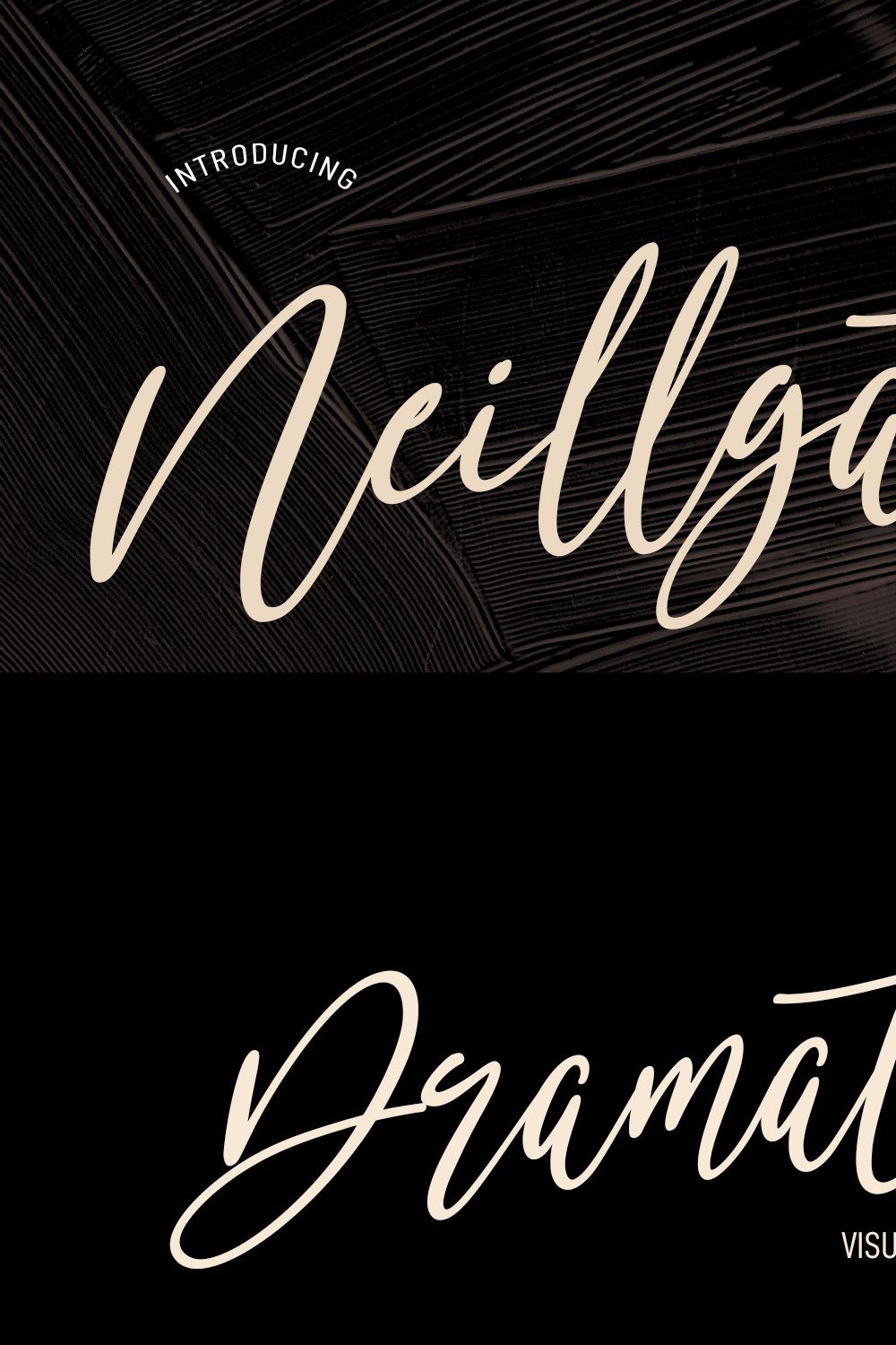 Neillgates Script Font pinterest preview image.