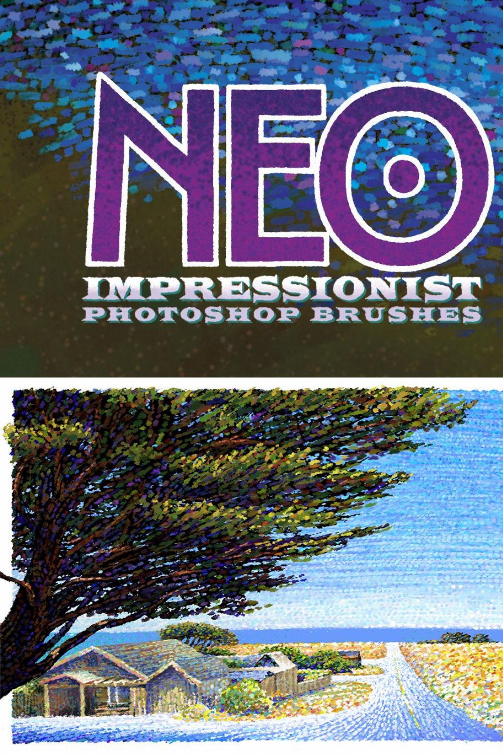 Neo Impressionist Brushes pinterest preview image.