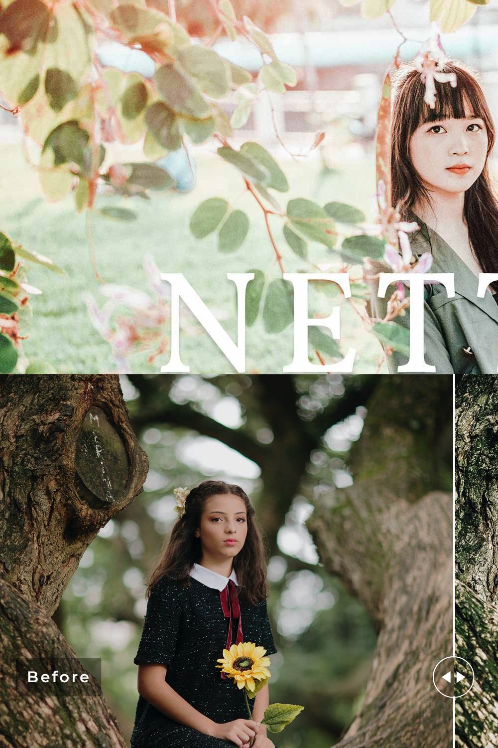 Nettle Pro Lightroom Presets pinterest preview image.