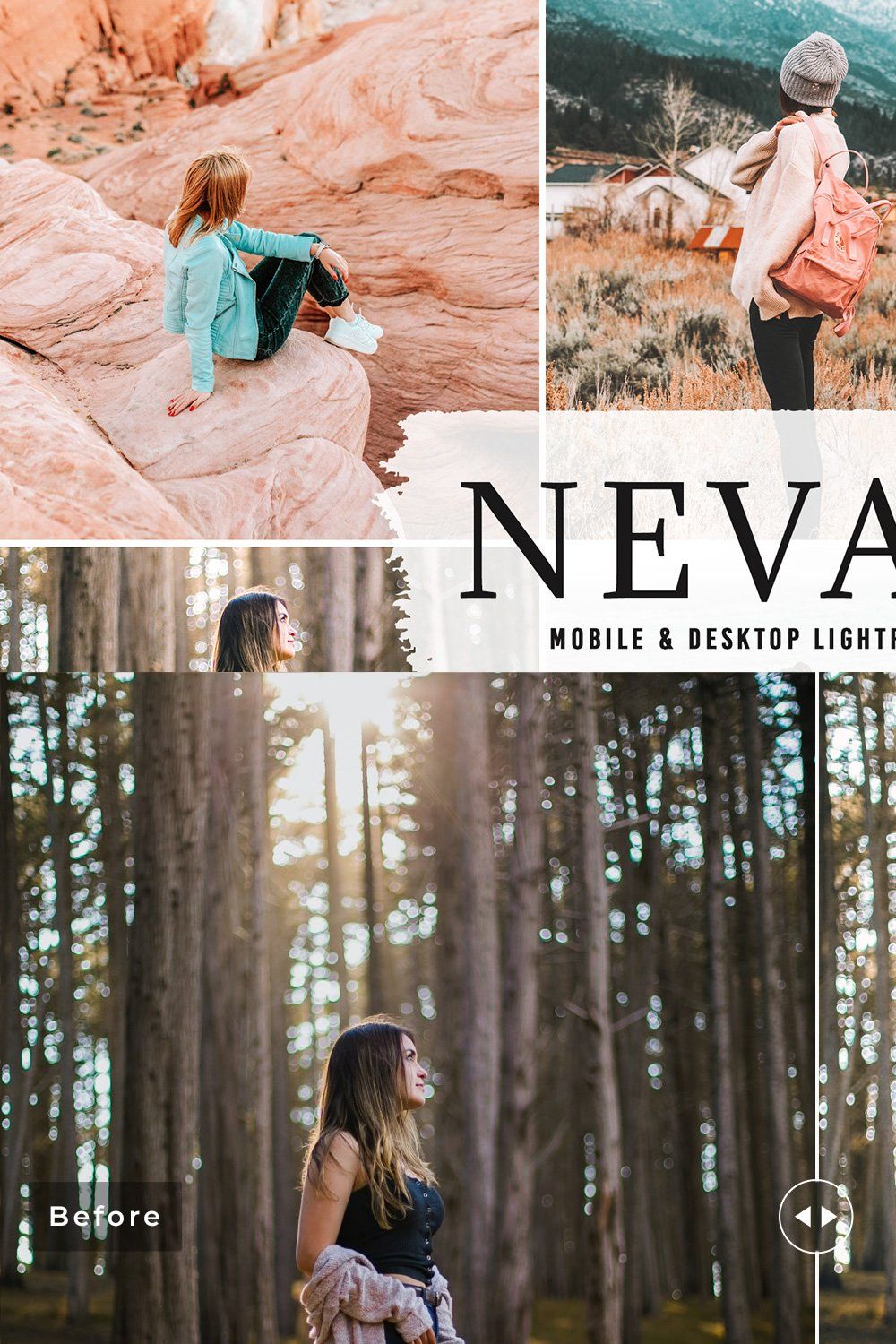 Nevada Pro Lightroom Presets pinterest preview image.