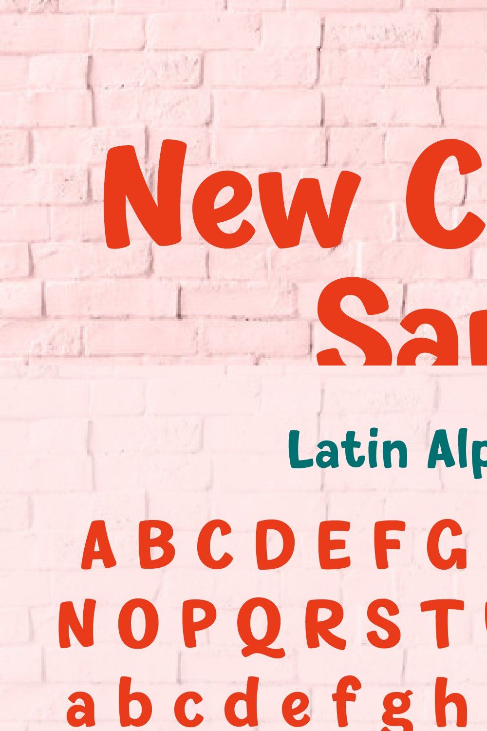 New Comer Sans - playful marker font pinterest preview image.