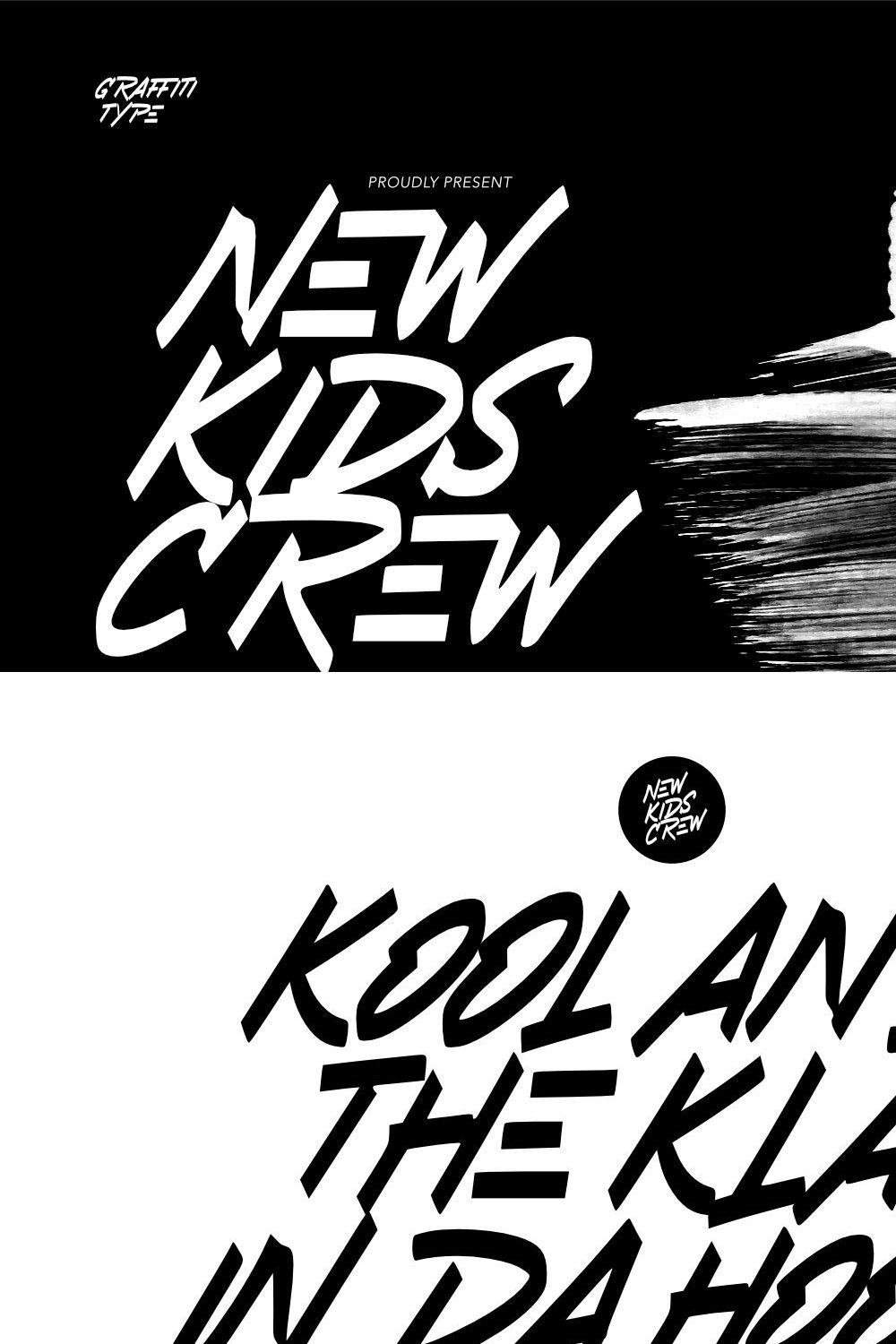 New Kids Crew - Graffiti Type pinterest preview image.