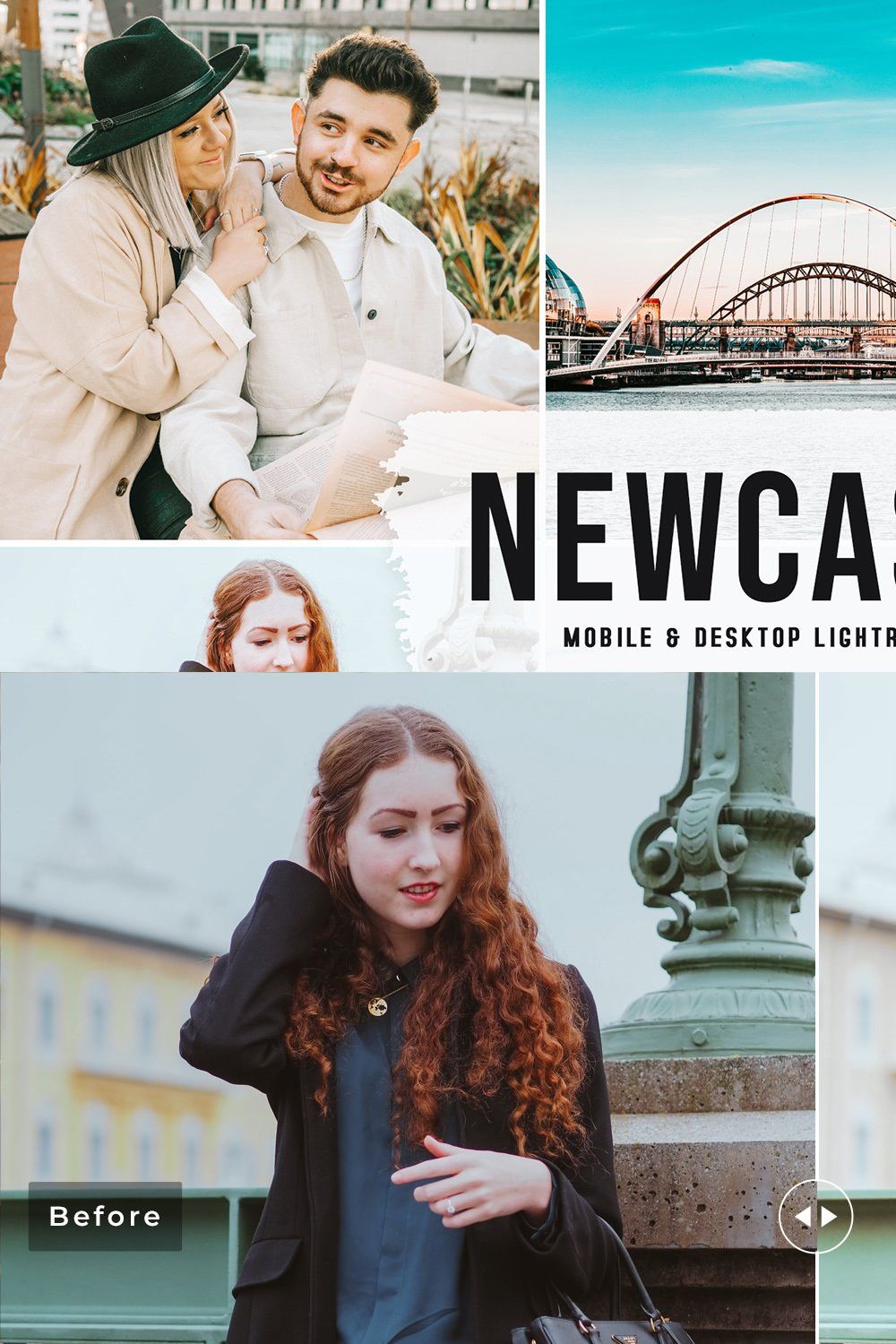 Newcastle Pro Lightroom Presets pinterest preview image.