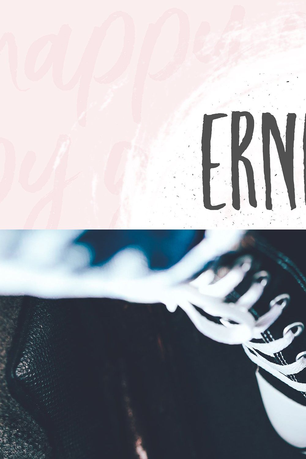 NEW!Ernest & Emily Font Duo pinterest preview image.