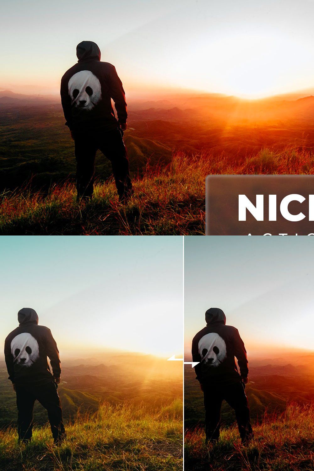 Nice Sunset (Actions & Presets) pinterest preview image.