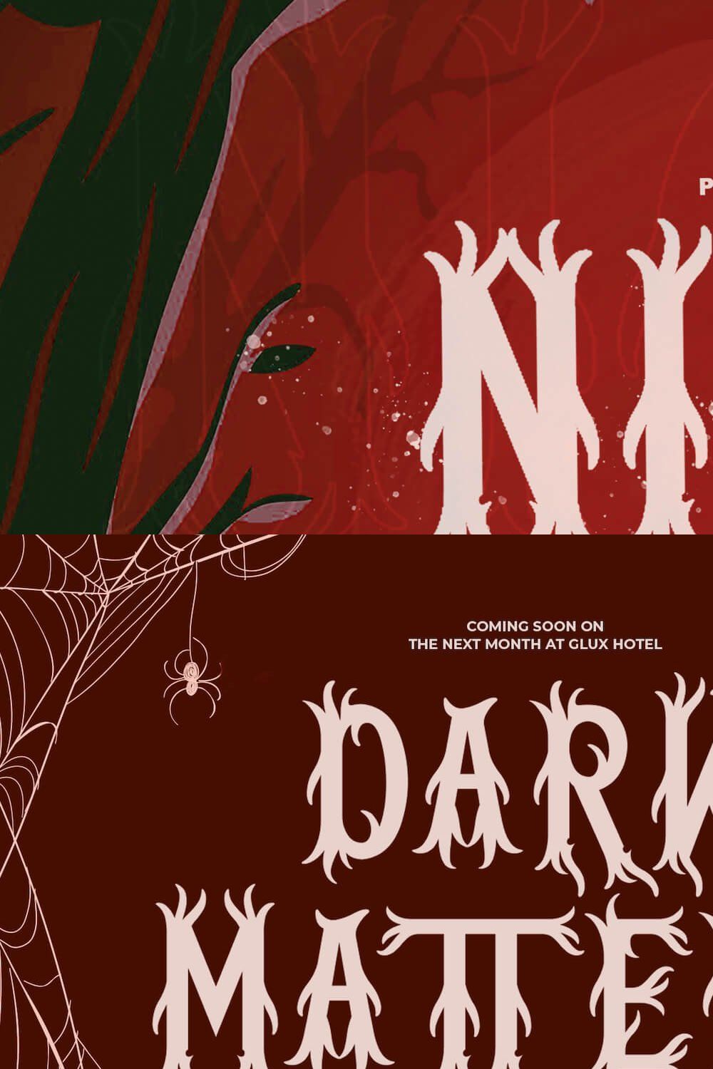 Nightmare - Horror Font pinterest preview image.