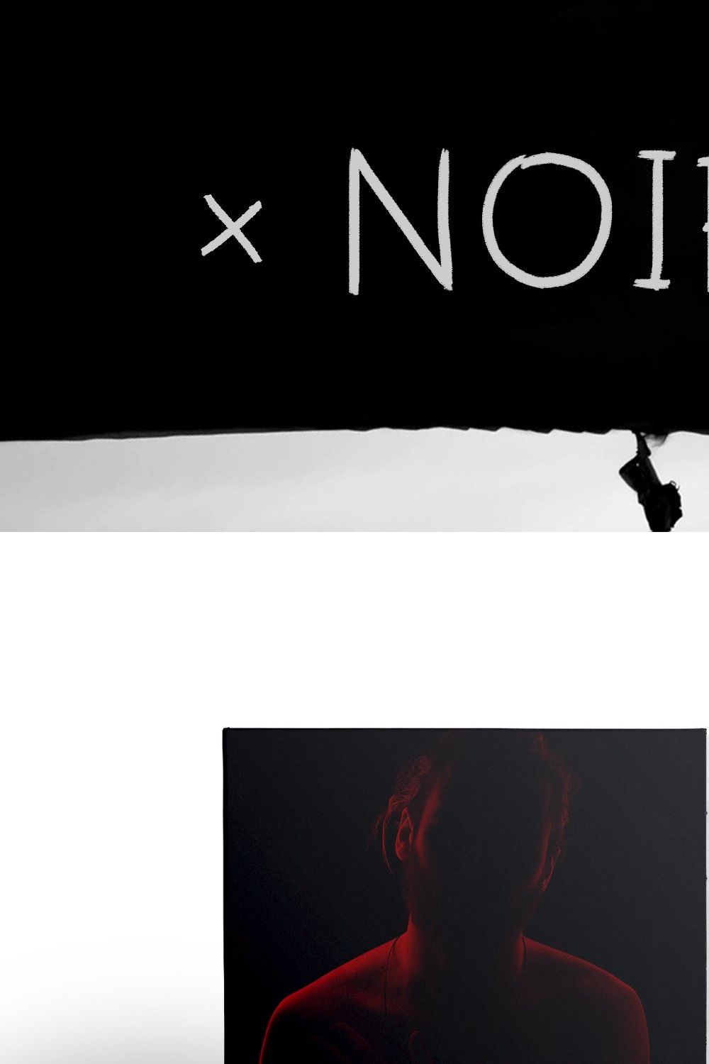 Noirz Font pinterest preview image.