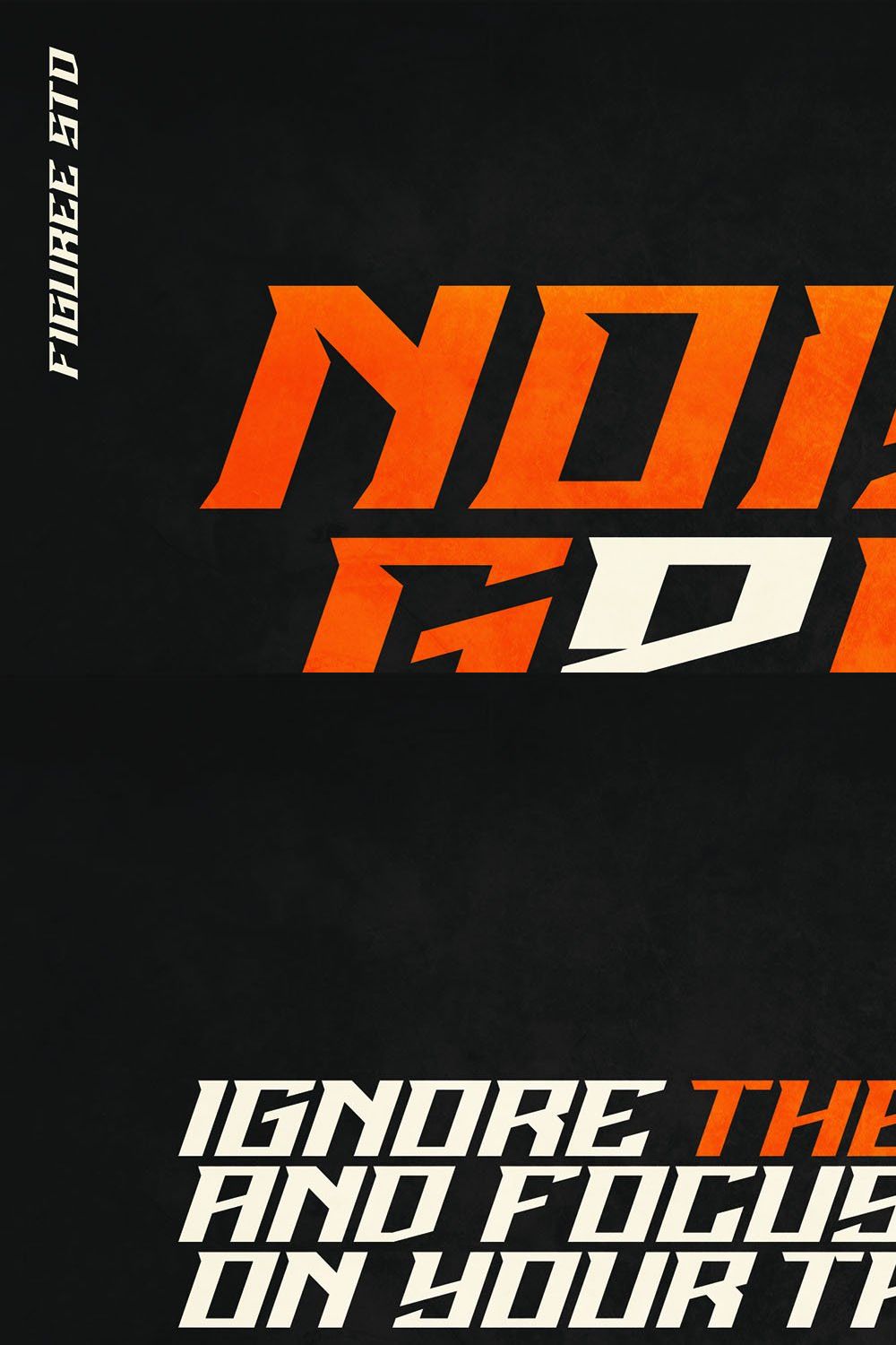 Noise Gear - Absolute Racing Font pinterest preview image.